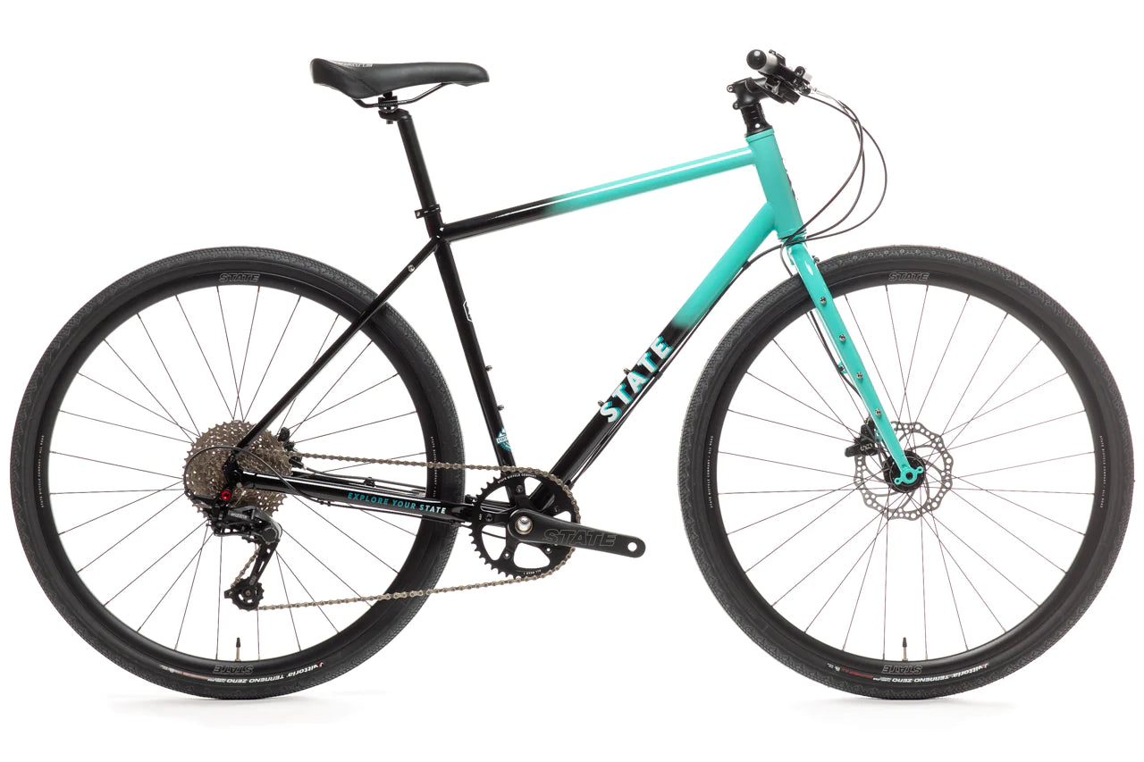 4130 ALL ROAD FLAT BAR TURQUOISE FADE STATE BICYCLE CO